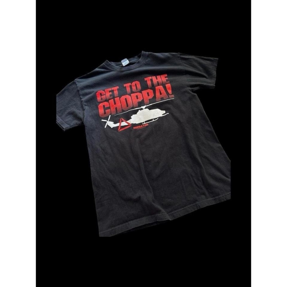 Vintage 2011 Predator Movie Promo T Shirt‎  Sz Medium Get To The Choppa Black